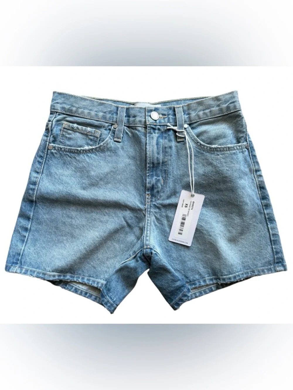 NWT Just Black Denim LIGHT WASH HIGH WAISTED DENIM SHORTS Size XS